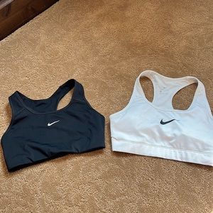 black and white Nike sports bras!